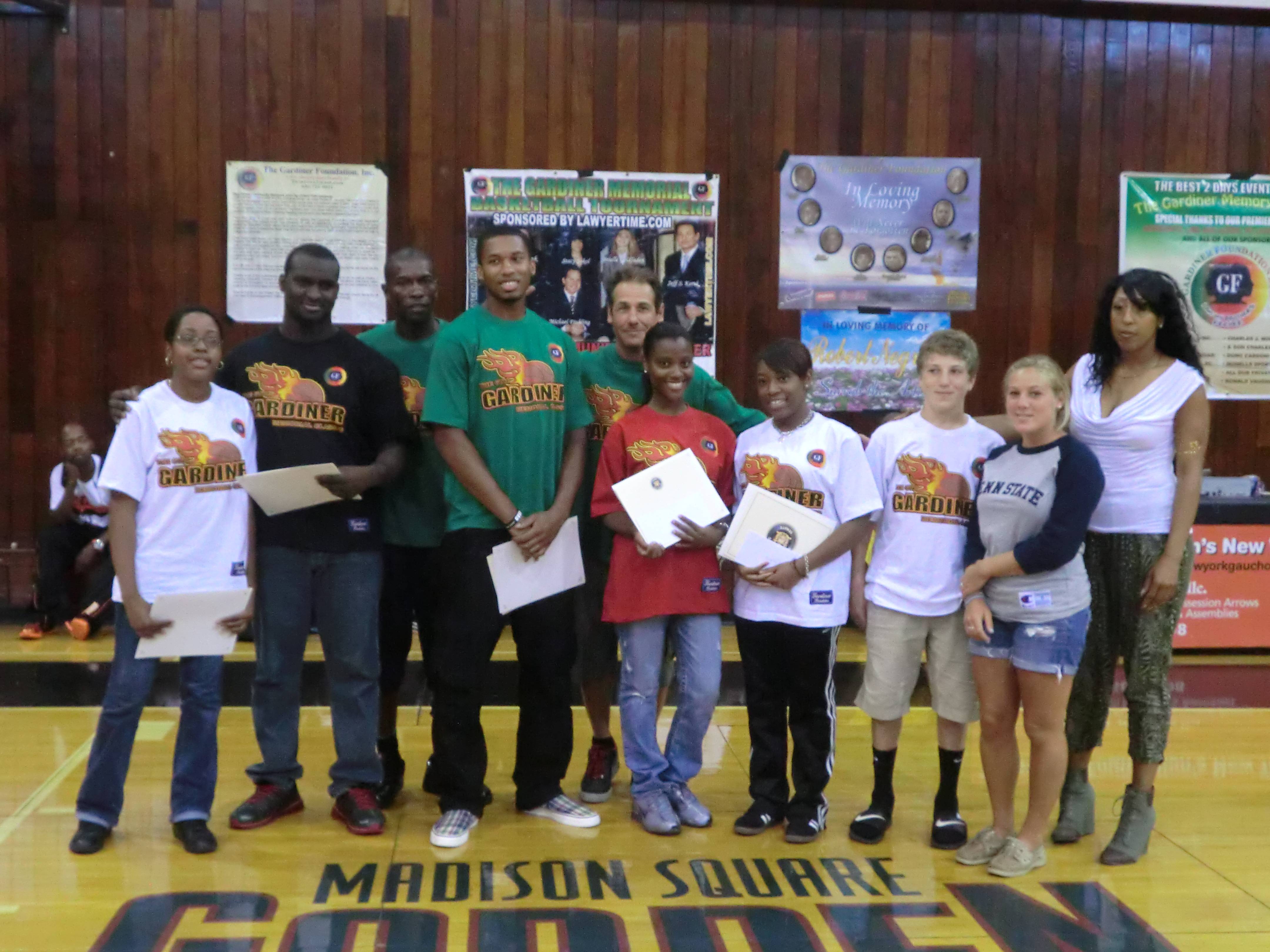 Scholarship Winners- 6th Annual Gardiner Memorial Basketball Tournament