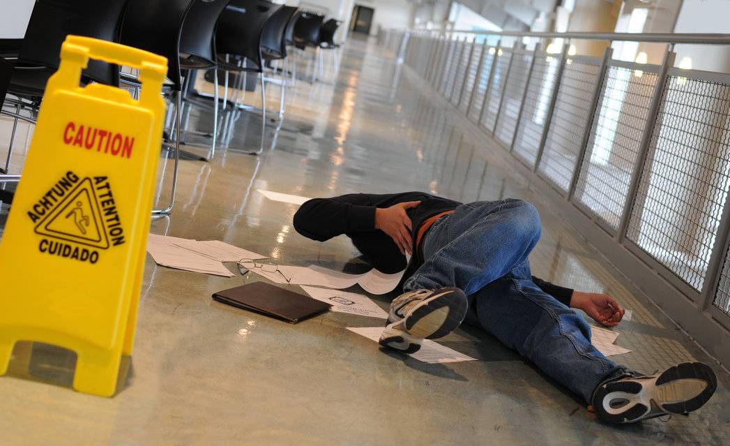 Slipped on the shop floor