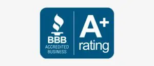 Better Business Bureau A+ rating 